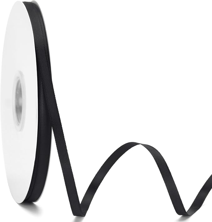KINGLAKE Black Satin Ribbon by KINGLAKE