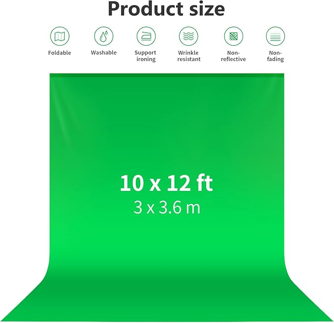 NEEWER 10 x 12FT / 3 x 3.6M PRO Photo Studio Premium Polyester Collapsible - Image 2
