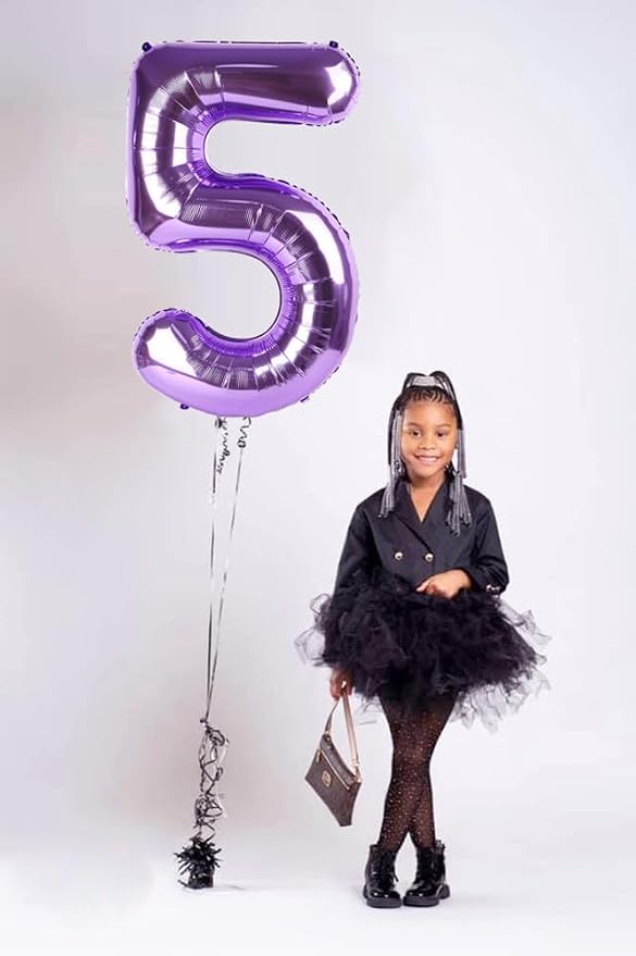 Number 7 Balloons 40 Inch for 7 17 Birthday Party Decorations, - Image 4