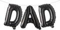 16 INCH DAD Multicolor optional Foil Letter Balloon 16" Happy Father's Day Best by RUIANSI