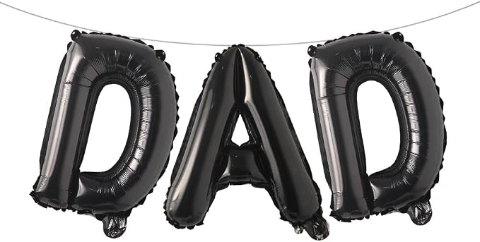 16 INCH DAD Multicolor optional Foil Letter Balloon 16" Happy Father's Day Best by RUIANSI