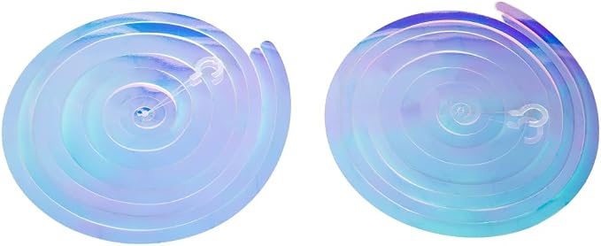 MISU Iridescent White Hanging Swirl Streamers - Image 3