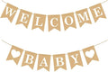 Welcome Baby Banner – Rustic Baby Shower Decorations, Gender Neutral Baby by SUWOW