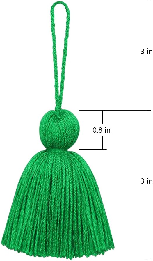 Big Size 4 PCS Tassels for Crafts, Handmade Hanging Tassels for Pillow Decor - Image 2