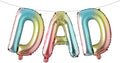 16 INCH DAD Multicolor optional Foil Letter Balloon 16" Happy Father's Day Best by RUIANSI