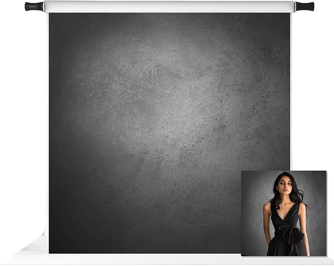 Kate 8x8ft Gray Abstract Photography Backdrop Grey Portrait Textures Photo by KateBackdropforPhotography