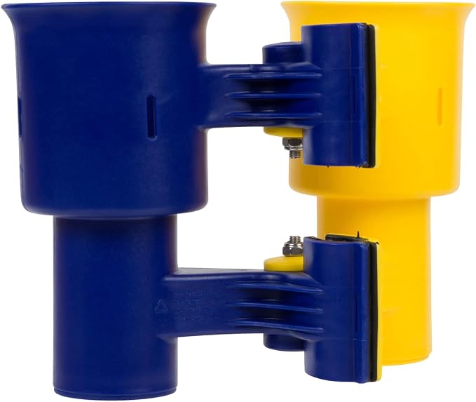 Patented Clamp On Boat Cup Holder |Multifunction Dual Drink Caddy - Image 3