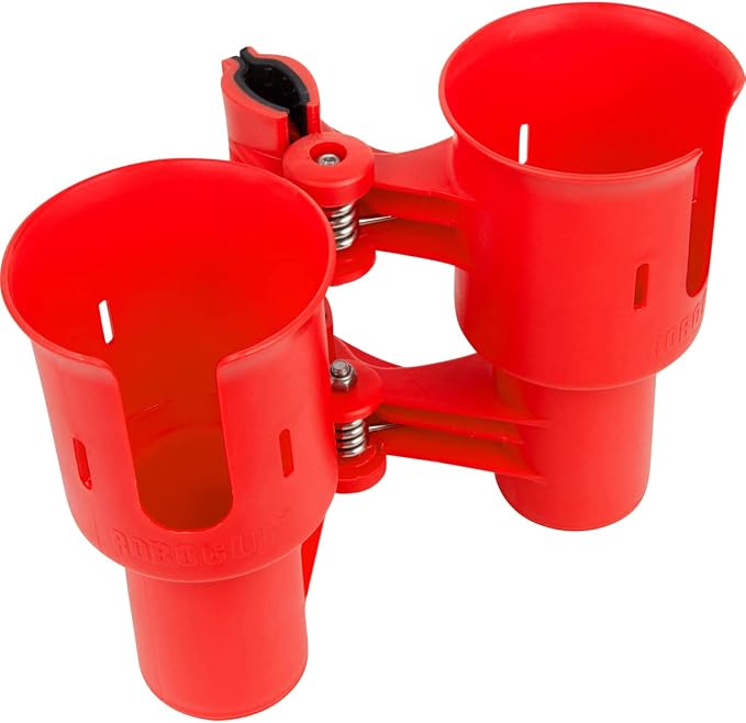 Patented Clamp On Boat Cup Holder |Multifunction Dual Drink Caddy - Image 3