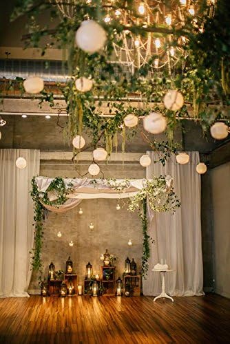 Supla 20 Pack Chinese White Paper Lantern Round 4” 6” 8” 10” 12” White Hanging - Image 7