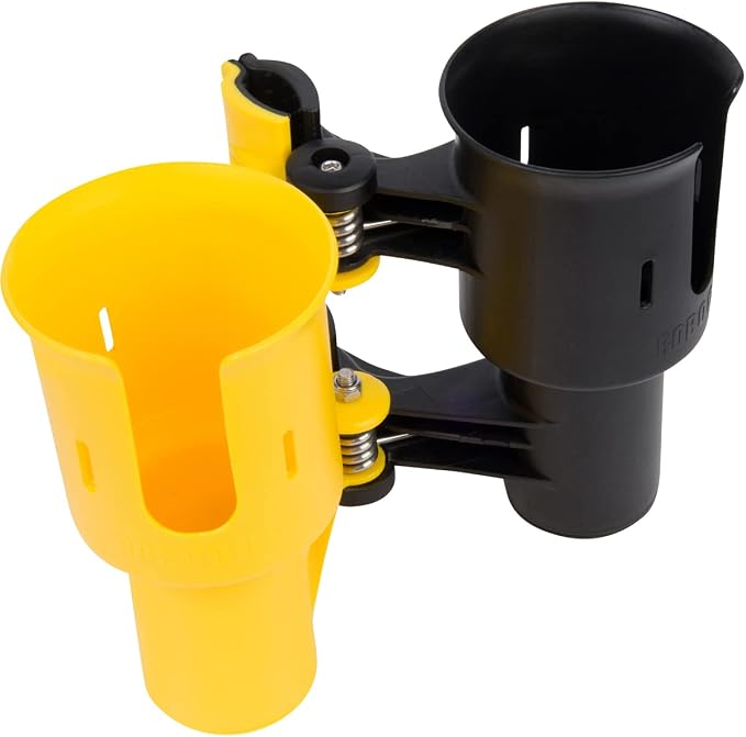 Patented Clamp On Boat Cup Holder |Multifunction Dual Drink Caddy - Image 3