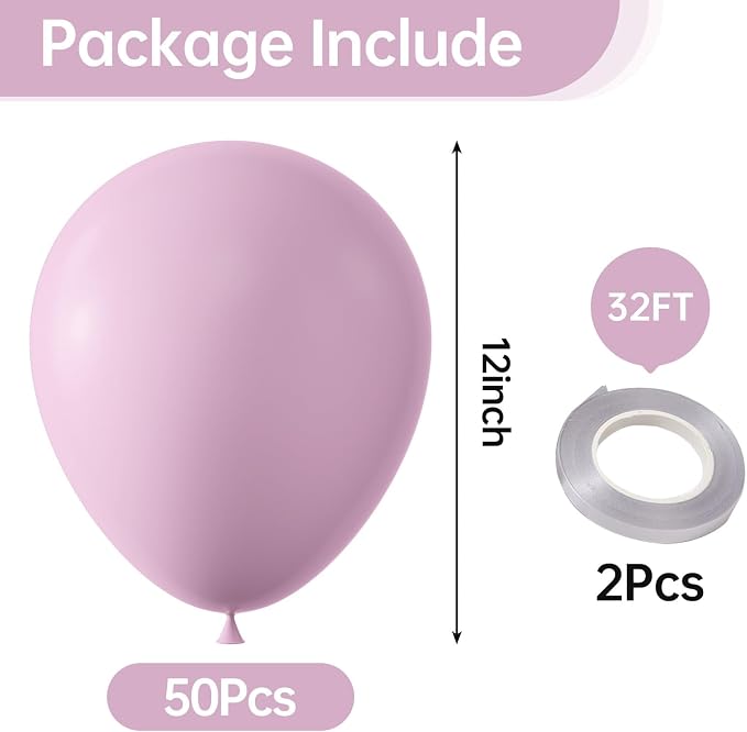 12 Inch Pastel Pink Balloons, Baby Shower, Graduate Party Decorations - Image 2