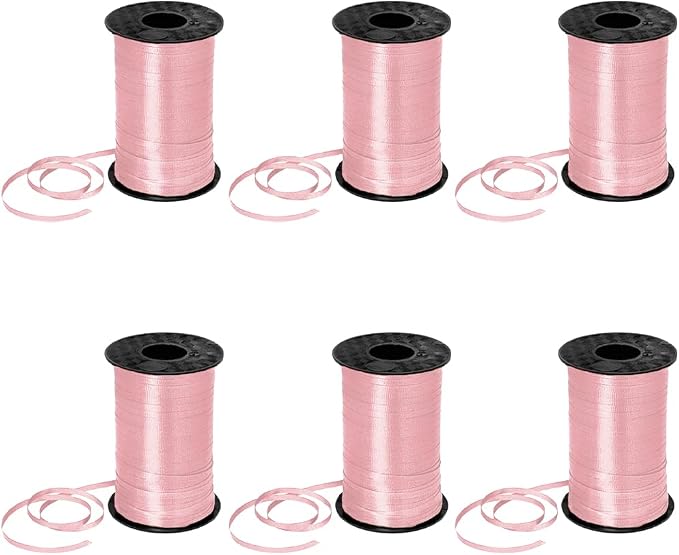 PMU 3000 Yards x 3/16in Light Pink Crimped Curling Ribbon String by PMU