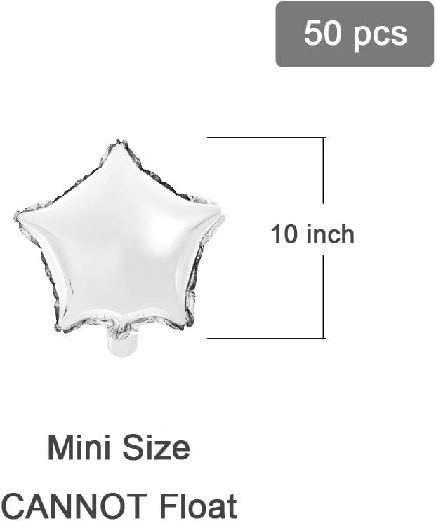 Star-shaped Foil Balloons, Birthday & Event Decorations | Mini Size - Image 2
