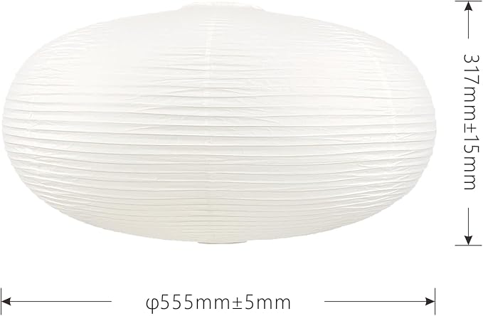 large White Oblate Pendant Lamp Shade 55.5cm Chinses lantern Home Decor Paper - Image 2
