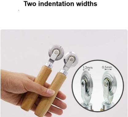 One Each with A Diameter of 0.5mm and 1.2mm Box Resizer Cardboard Boxes Scoring Board Box Resizer Tool Thin Cardboard Scoring Tool All Kinds of Cardboard and Metal Sheets