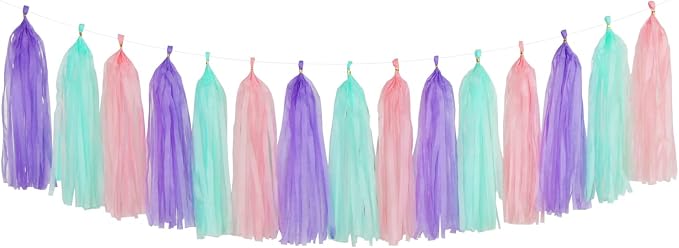 Pink-Purple Mint Mermaid Ocean-Themed Party-Decorations by Panduola