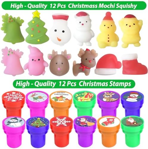 316Pcs Christmas Party Favors, Birthday Party Supplies Decor, Goodie Bag Stuffers, Advent Calendar Pinata Fillers, Treasure Box, Classroom Rewards Prize, Stocking Stuffers for Kids (Christmas) - Image 6