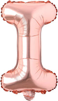 16" inch Single Rose Gold Alphabet Letter number Balloons Aluminum Hanging Foil by REIANS