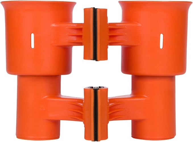 Patented Clamp On Boat Cup Holder |Multifunction Dual Drink Caddy - Image 5