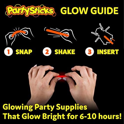 Glow Critters Halloween Toys - Glow Sticks Party Favors - Glow in The Dark Party Supplies - 30 Count - Image 4