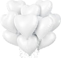 Biapian White Heart Balloons Helium, Brithday Party, Anniversary by BIAPIAN