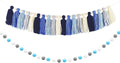 Boho Tassel Garland, Pom Pom Garland, Colorful Handmade Yarn Bunting Banner by CEUQIESO