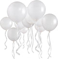 36 Inch White Balloons by CEUQIESO