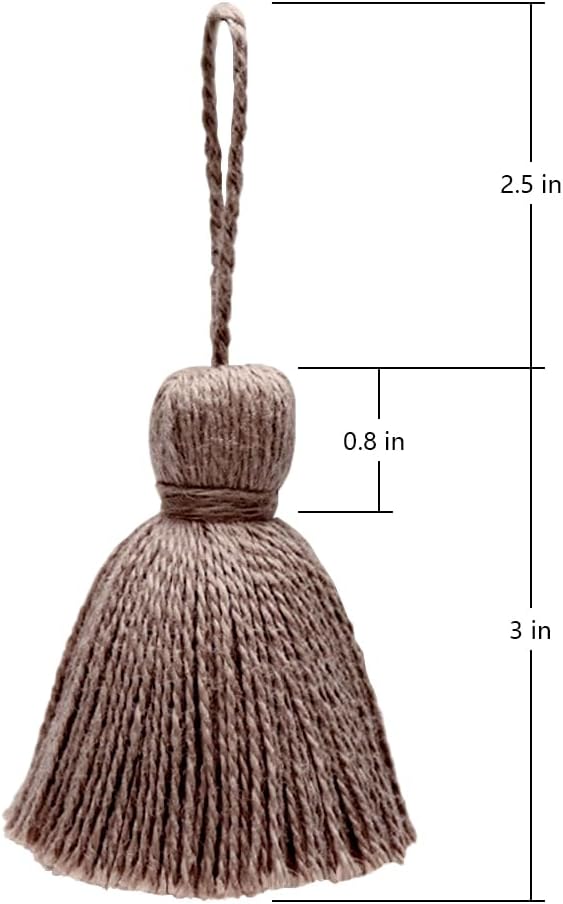 Big Size 4 PCS Tassels for Crafts, Handmade Hanging Tassels for Pillow Decor - Image 2