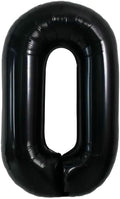 40 Inch Black Letter O Foil Balloon, Large Jumbo Mylar Helium Alphabet Balloon by Unknown