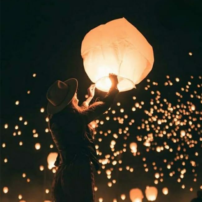 30 Pcs White Paper Lanterns Assembling | Hanging These Paper Lanterns - Image 2