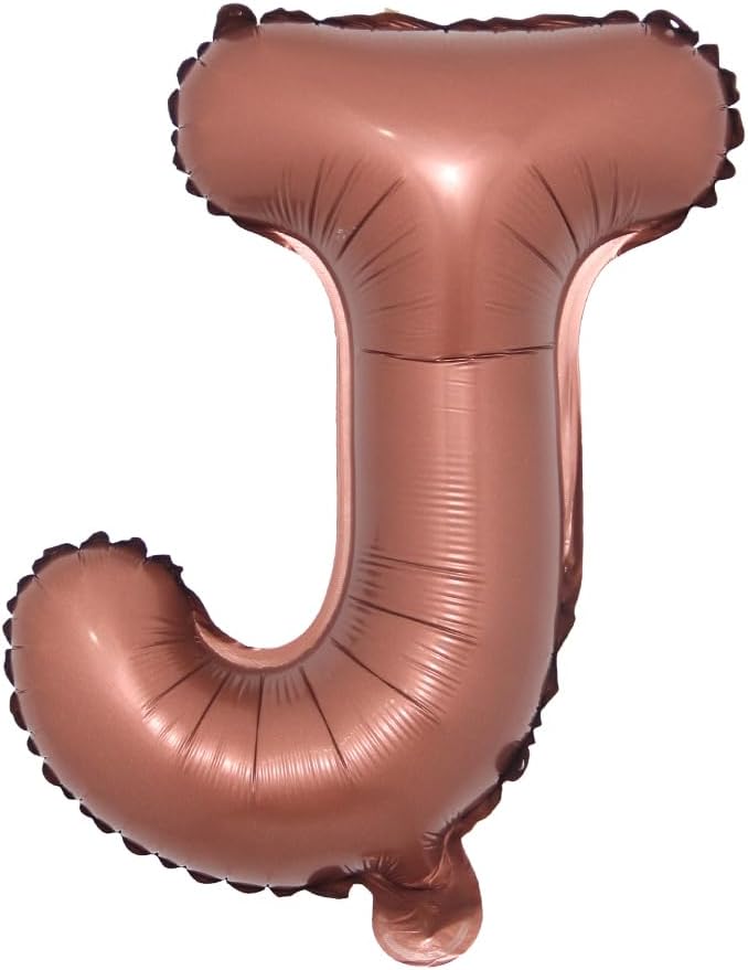 Chocolate Color Letter Number Foil balloons 1pc 16inch Alphabet Digital by RUIANSI
