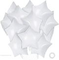 20 Pcs Star Balloons, 18 Inch White Star Foil Balloons, Stars Shaped Balloon by YOTHORN