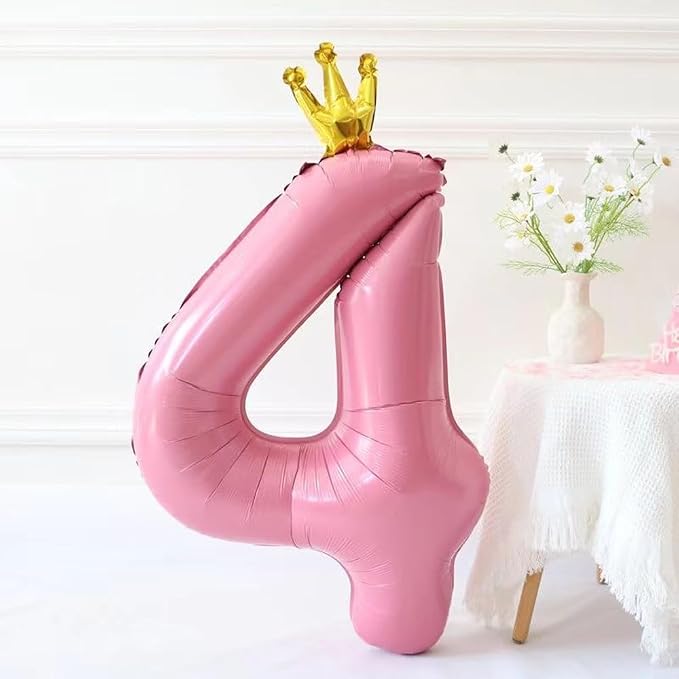 40 inch Pink Number 4 Balloon - Image 3