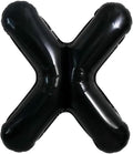 40 Inch Black Letter X Foil Balloon, Large Jumbo Mylar Helium Alphabet Balloon by Unknown