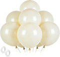 Cream Balloons 30 Pack 18 inch Latex Party Neutral Round Beige Sand White by BOMSI