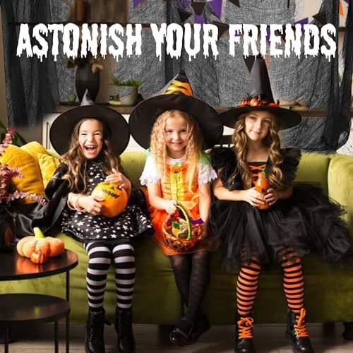 (48 x 240 in.) Halloween Creepy Cloth, Spooky Giant Cheese Cloth Tapestry for Halloween Party Supplies Decorations Outdoor Yard Home Wall Decor, Black - Image 7