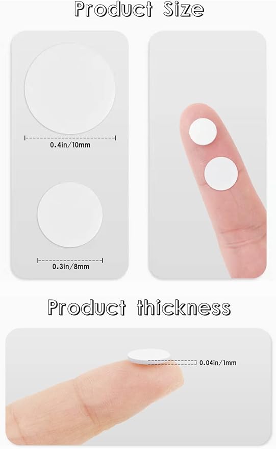 ACFELLE 10 Sheet Foam Round Dots Double-Sided Adhesive 3D Craft Foam Tape - Image 2