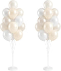 2 Sets 10" White Balloon Column Stand Kit by Tosuced