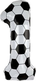40 Inch Soccer Number 1 Foil Balloon, Soccer Birthday Party Decorations | by Unknown