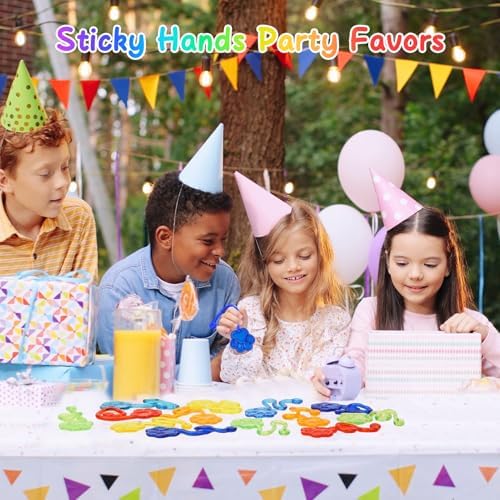 30 PCS Sticky Hands Bulk Party Favors for Kids 4-8,8-12 Year Dog Paw Shape Stretchy Sticky Hand Feet Goodie Bags Stuffers for Kids Treasure Box Toys for Classroom Small Mini Prizes Trinkets - Image 2