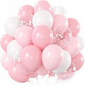 HILAVO Dusty Pink Balloons 12 Inch Blush Pastel Light Baby Pink and White Latex by HILAVO
