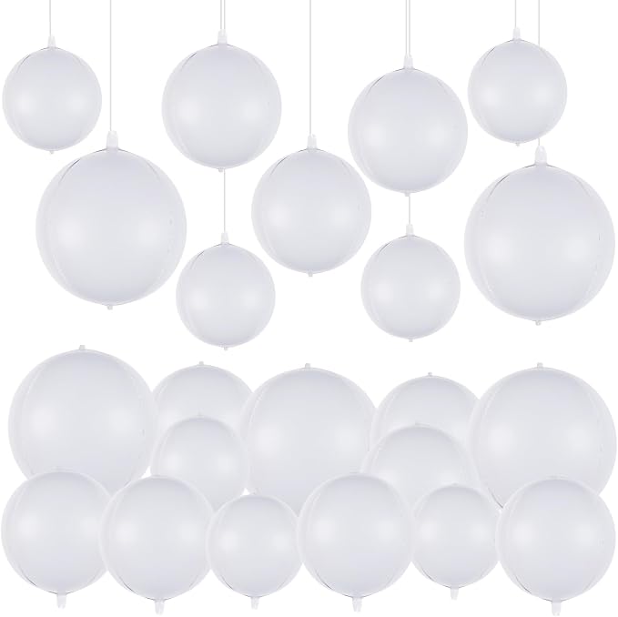 18 Pcs Foil Balloons Shiny Round Balloons Set Large Balloon Garland Arch - Image 5