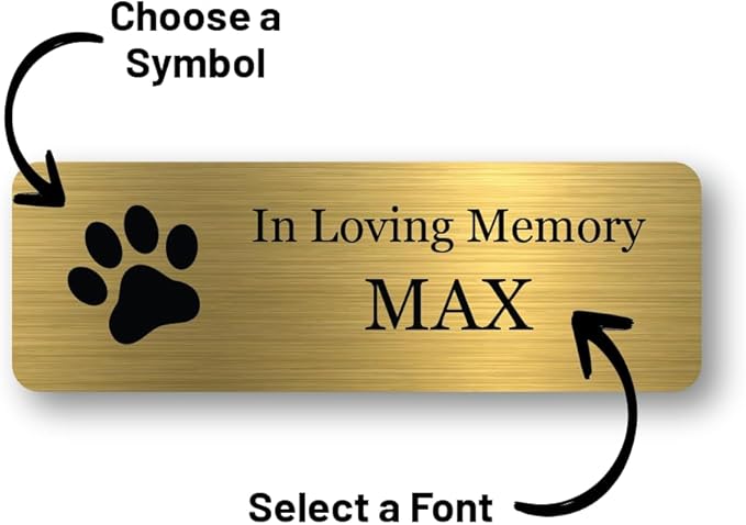 Custom Engraved Name Plates with Adhesive, Made in The USA, Personalized Pet Urn, Memorial Plaque, Picture Frame, Art Tag, Flag case (Silver Plate/Black Text, 1x3 Inch)