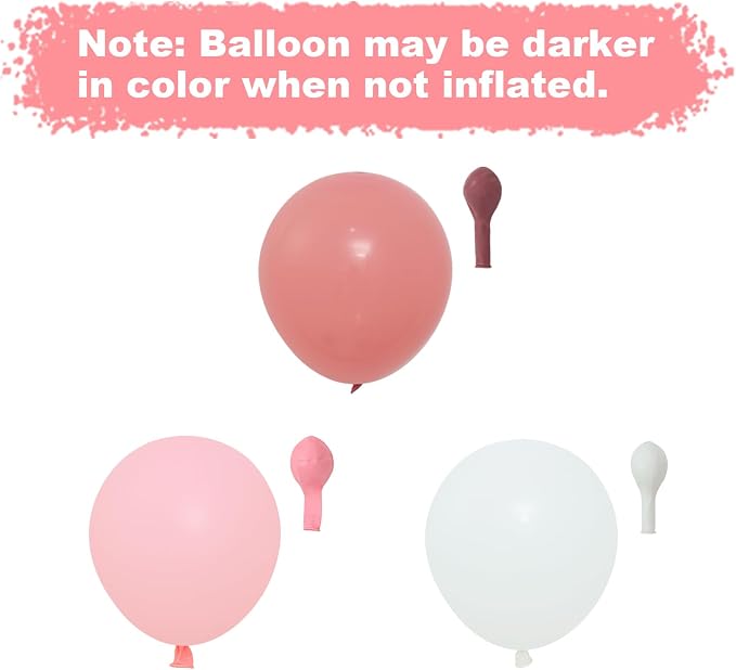 Pink Bow Balloon Arch Kit, Pastel Pink and White Garland Include Light blush - Image 9