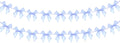 2pcs Bow Garland Banner, Ribbon Bow Party Decorations by Haptda