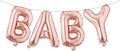 16 Inch Baby Letter Balloons Multicolor Foil Balloons BABY Balloons, Baby Shower by RUIANSI