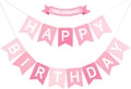 Pre-Strung Pink Happy Birthday Banner by Unknown