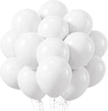 RUBFAC White Balloons 120pcs 12 Inch, 2026 International Football Game Decor by RUBFAC