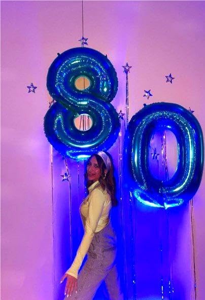 Navy blue Number 0 Balloon 40 inch, 0th Birthday Party Balloons Decorations | - Image 6