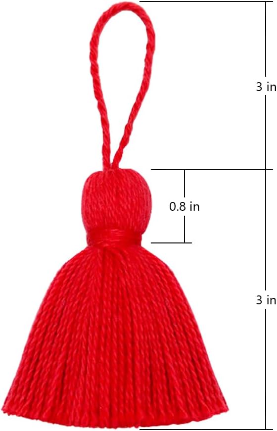 Big Size 4 PCS Tassels for Crafts, Handmade Hanging for Pillow Decor, Blanket - Image 4